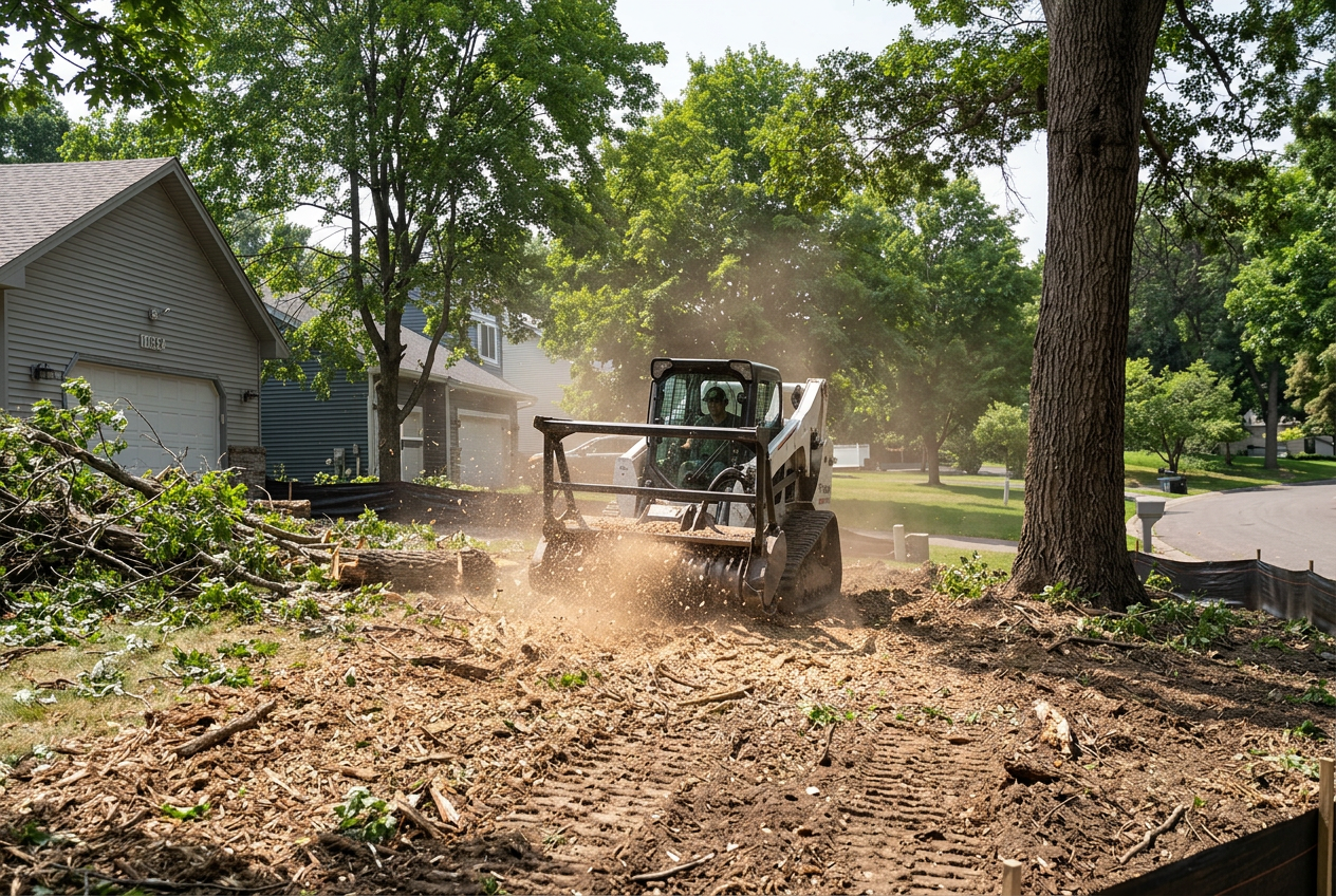 Land clearing service for construction or development in Minnesota