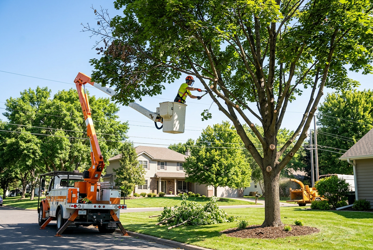 Professional tree trimming and pruning service in Minnesota
